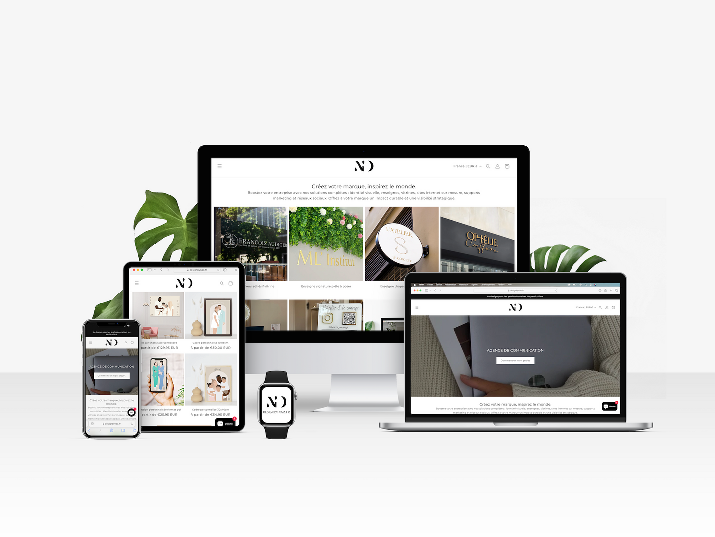 Site internet shopify, conception, design & référencement